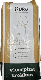 Puro vleesplus brokken 15 kg